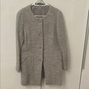 Women's Grey Wool Mix Coat